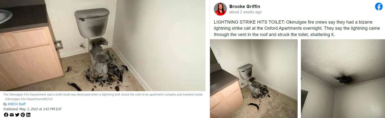 Don&rsquo;t Shower During a Lightning Storm!